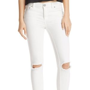 Free People Buster Knee Sharkbite Hem Jeans